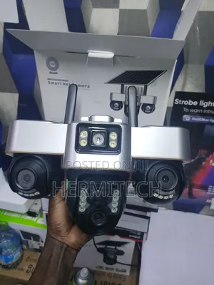 Tripple Lens With 3ptz Solar PTZ CCTV Surveillance Camera 3 in 1