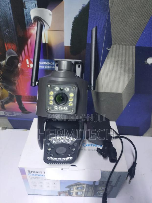 Dual Lens CCTV 2 Screen Electric 4g+Lan Camera - main view