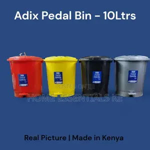 Adix Pedal Dust Bin 10ltrs Plain Waste Bin