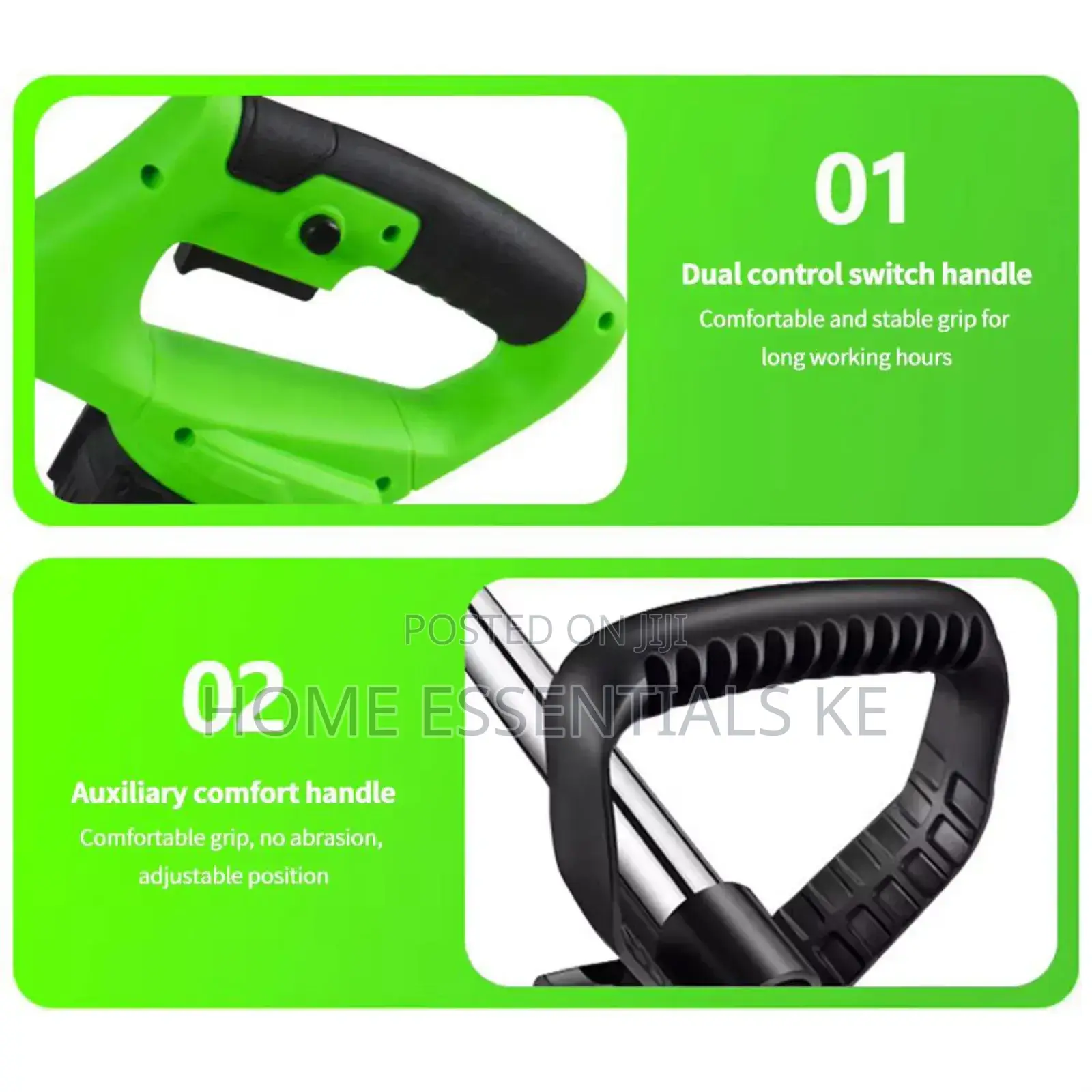 Cordless Electric Lawn Mower Foldable Adjustable