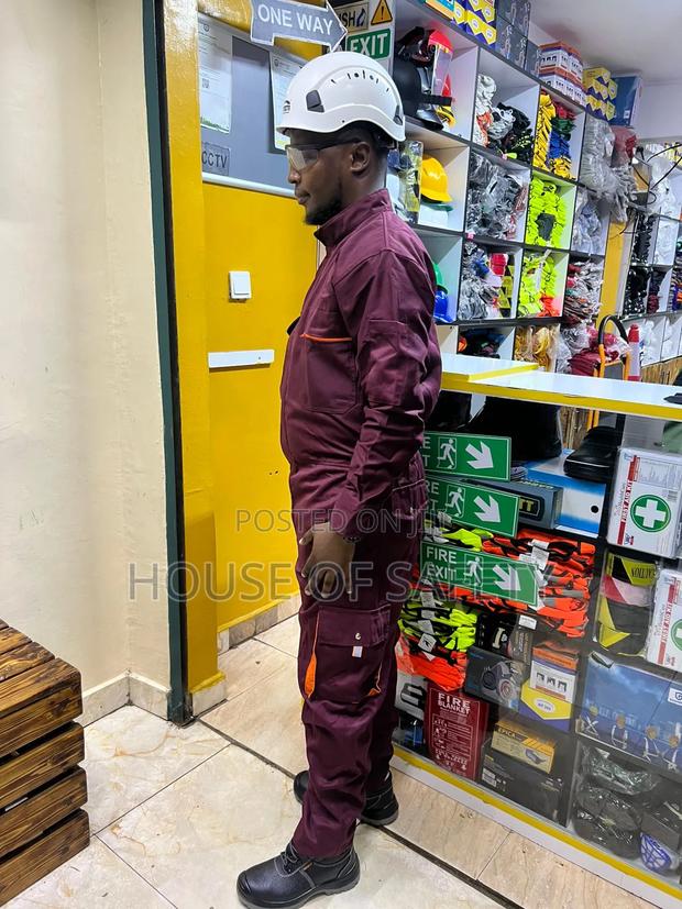 Maroon Electrician Overall - thumbnail 3