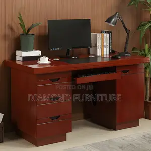 Office Furniture; Elegant 140cm Mahogany Office Desk
