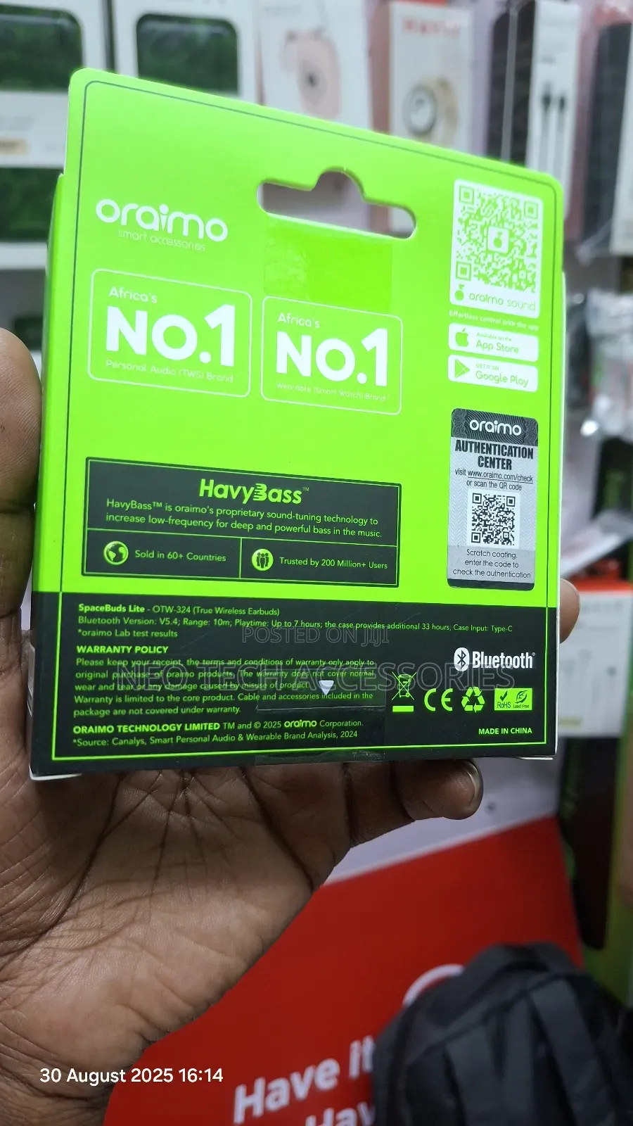 Oraimo Spacebuds Lite With Free Lanyard Otw-324