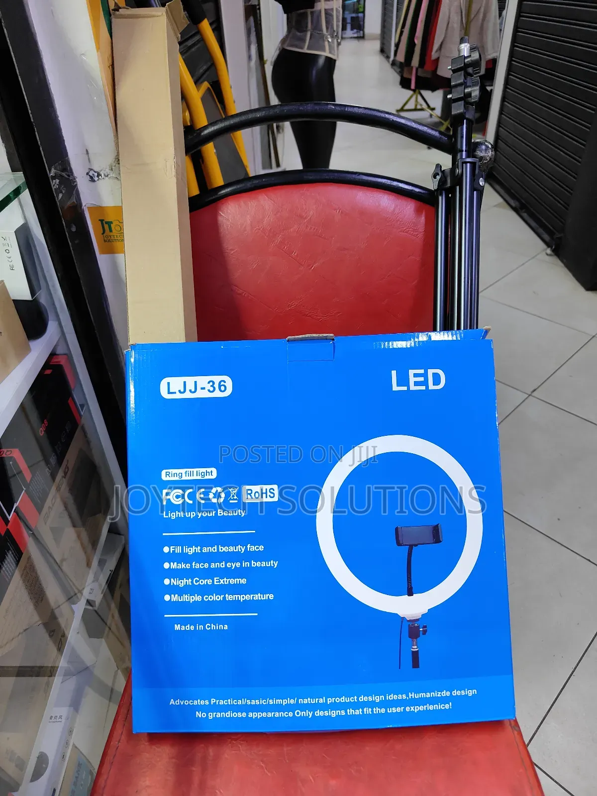 14" Selfie Ring Light With 76" Tripod Stand 1 Phone Holder. 3 Modes