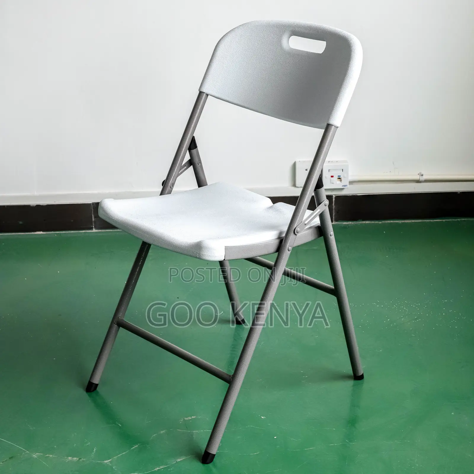 Events Chair; Durable Outdoor White Plastic Folding Chair