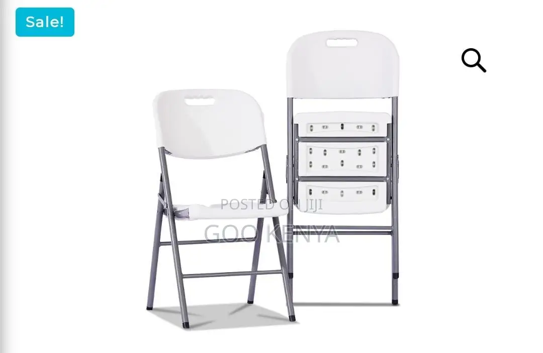 Events Chair; Durable Outdoor White Plastic Folding Chair