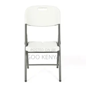 Events Chair; Durable Outdoor White Plastic Folding Chair
