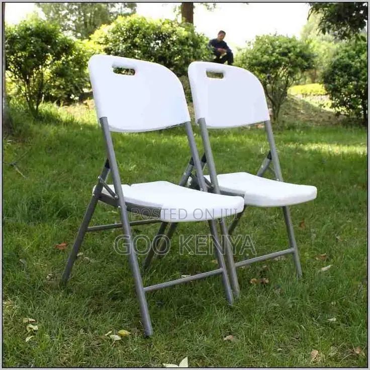 Events Chair; Durable Outdoor White Plastic Folding Chair