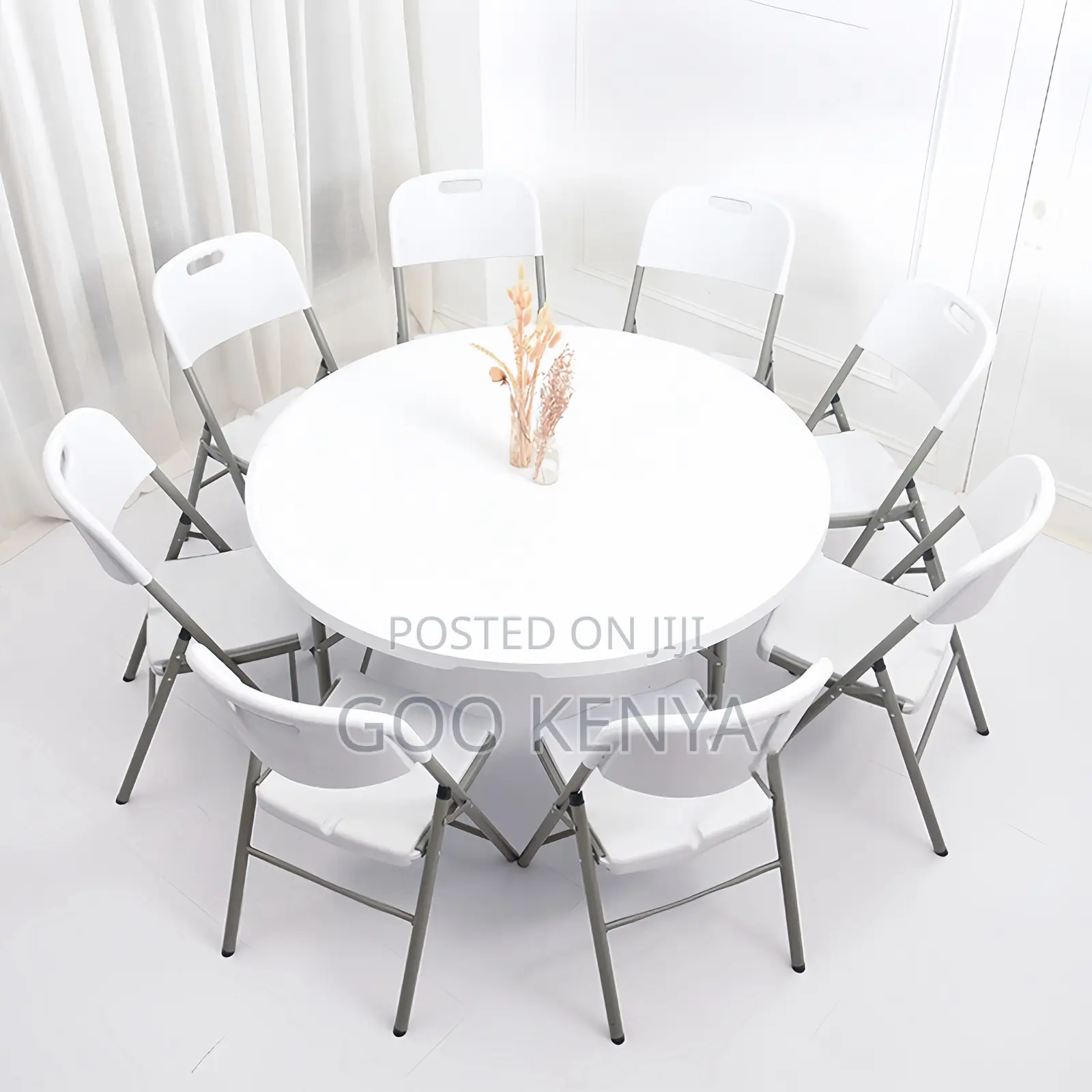 Events Chair; Durable Outdoor White Plastic Folding Chair