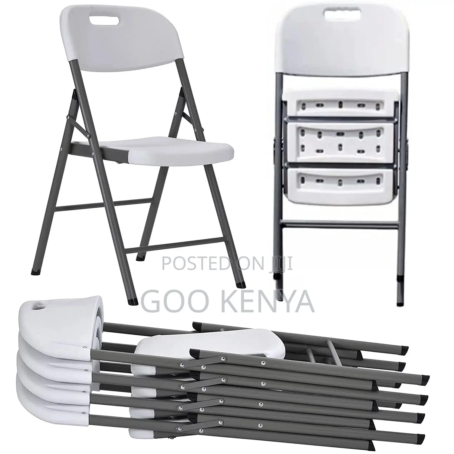 Events Chair; Durable Outdoor White Plastic Folding Chair
