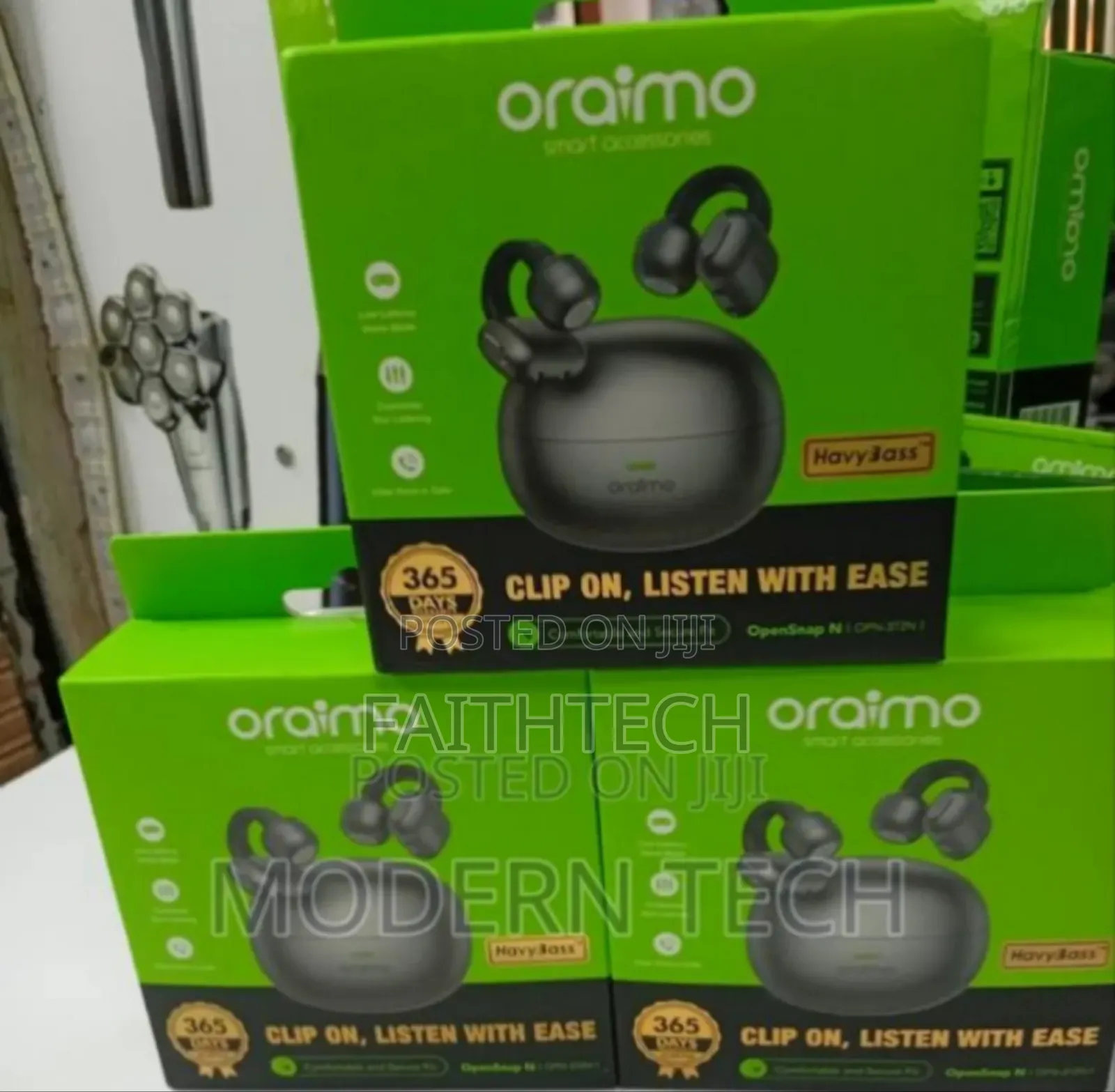 Oraimo Opensnap N Opn-372n Open-Ear True Wireless Earbuds