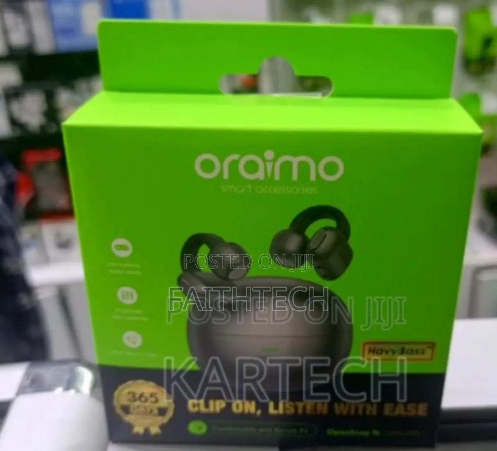 Oraimo Opensnap N Opn-372n Open-Ear True Wireless Earbuds