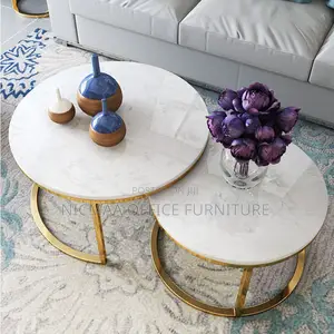 Office Table: Modern Marble Nesting Coffee Tables