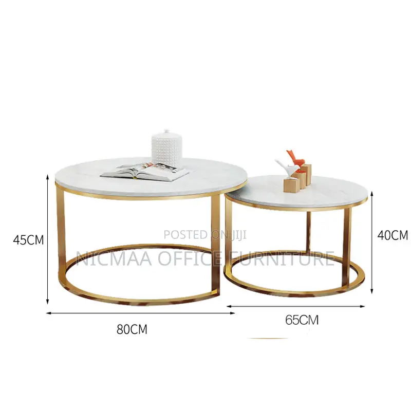 Office Table: Modern Marble Nesting Coffee Tables