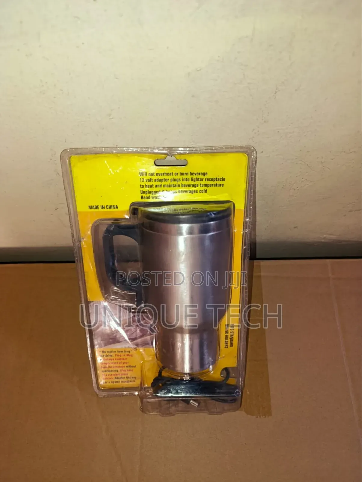 12v Car Heating Cup Stainless Steel Travel Mug Warmer