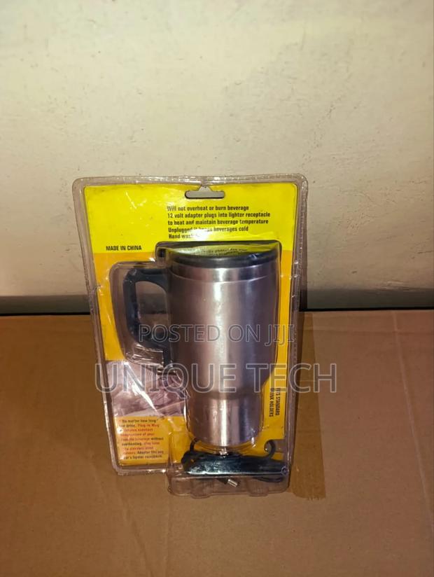 12v Car Heating Cup Stainless Steel Travel Mug Warmer