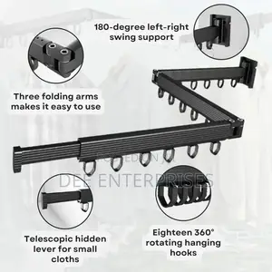 Foldable Wall Mounted Drying Rack Clothes