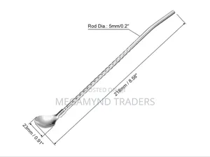 1pc Stainless Steel Spoon Straw