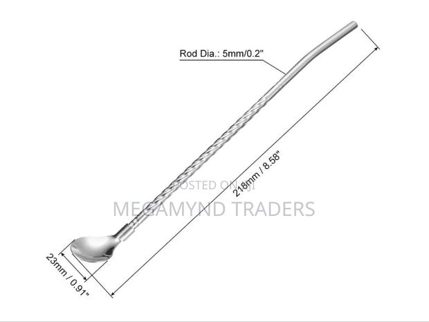 1pc Stainless Steel Spoon Straw - thumbnail 2