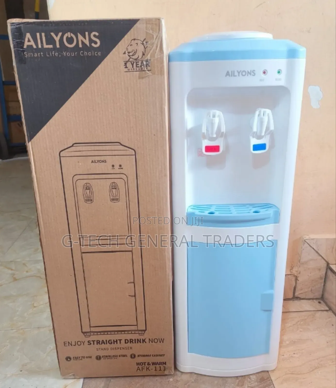 Ailyons 2tap Hot and Warm Free Standing Water Dispenser