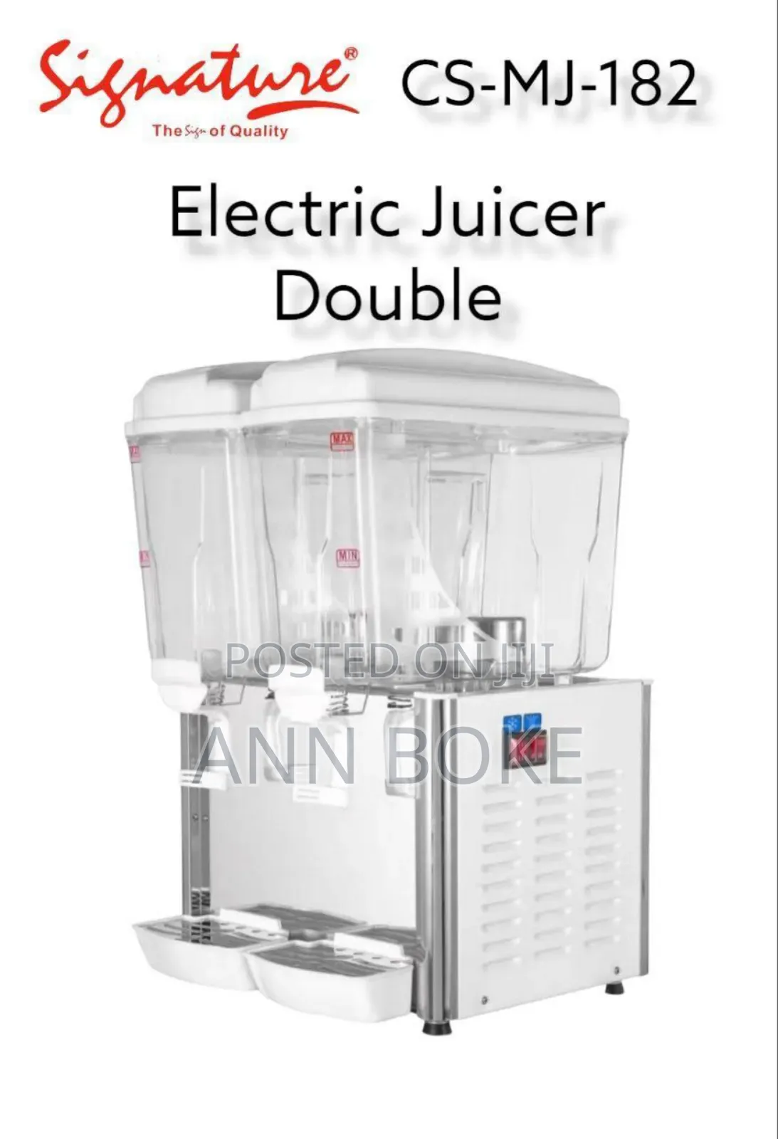 18x2 LTR Electric Double Juice Dispenser Cs-Mj-182 at 5