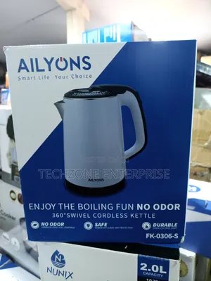 Ailyons Fk-0306 Stainless Steel 1.8l Electric Kettle Safety Lock Lid,