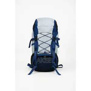 Blue and White Hiking Backpack
