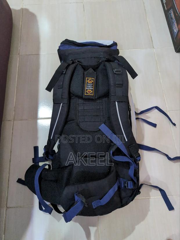 Blue and White Hiking Backpack - thumbnail 4