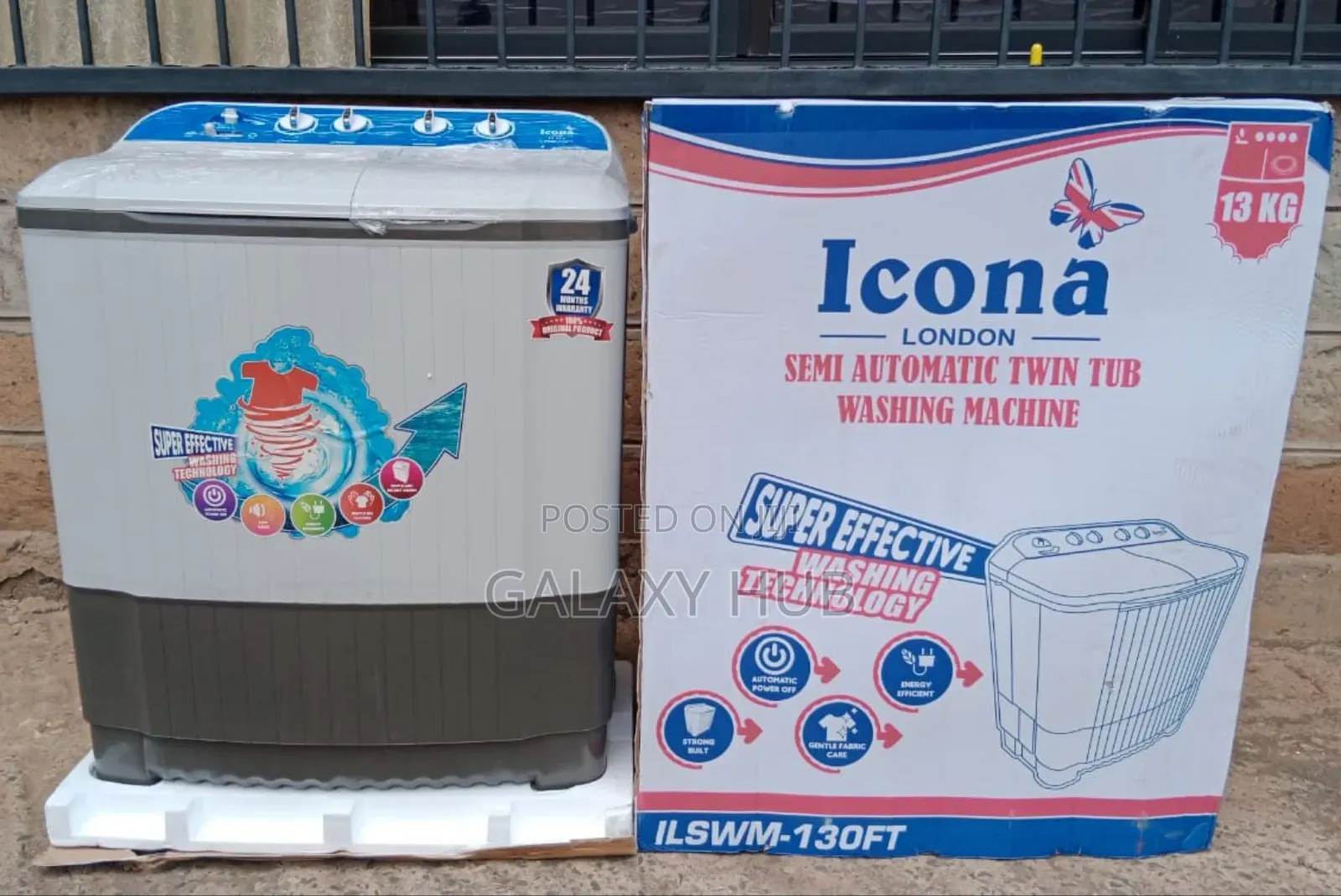 13kgs Icona Twin Tub Washing Machine