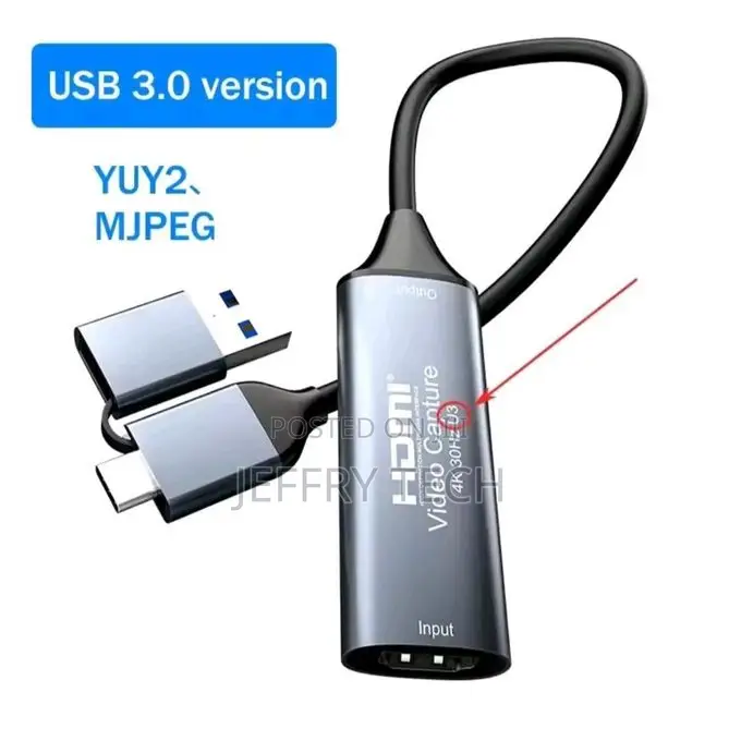 Video Capture Card, Hdmi to Usb 3.0 Type-C for Gaming, Ma