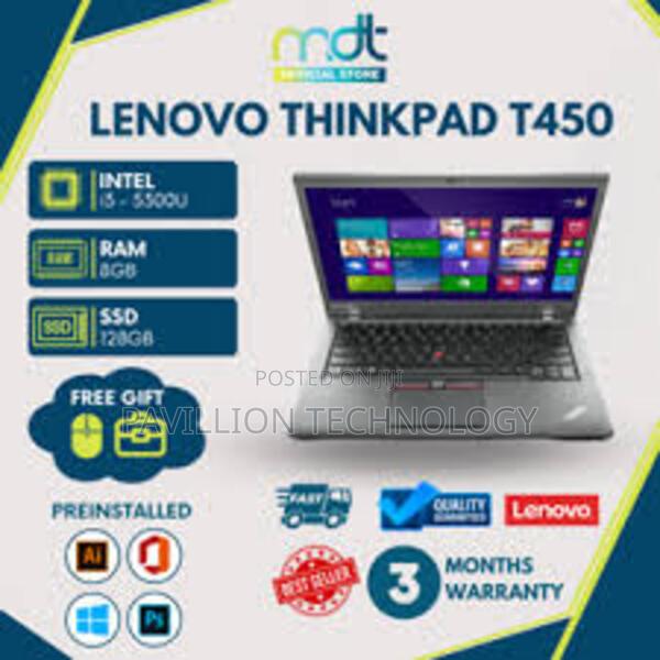 Laptop Lenovo ThinkPad T450 8GB Intel Core I5 SSD 256GB - thumbnail 7