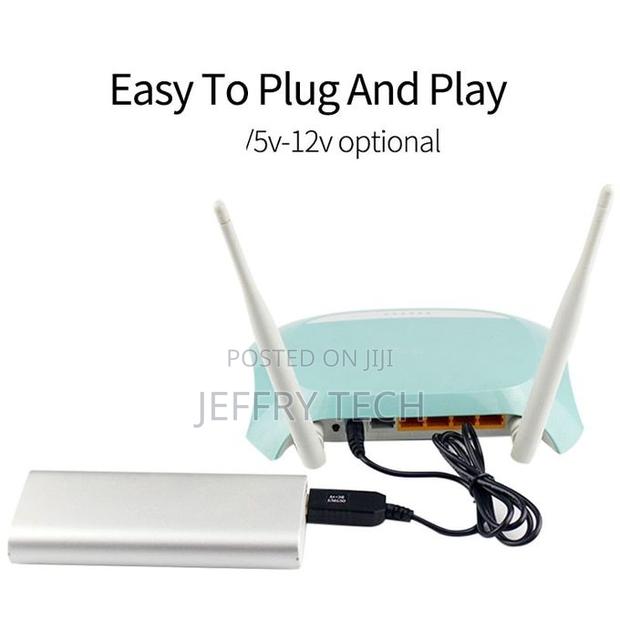 Usb Boost Cable 5v to 12v 1a Converter to Router\Modem\Wifi - thumbnail 2