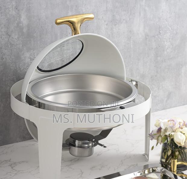 White Luxury Buffet Food Warmers / Serverware - main view