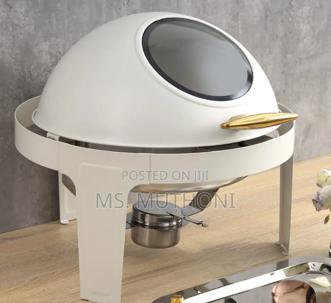 White Luxury Buffet Food Warmers / Serverware
