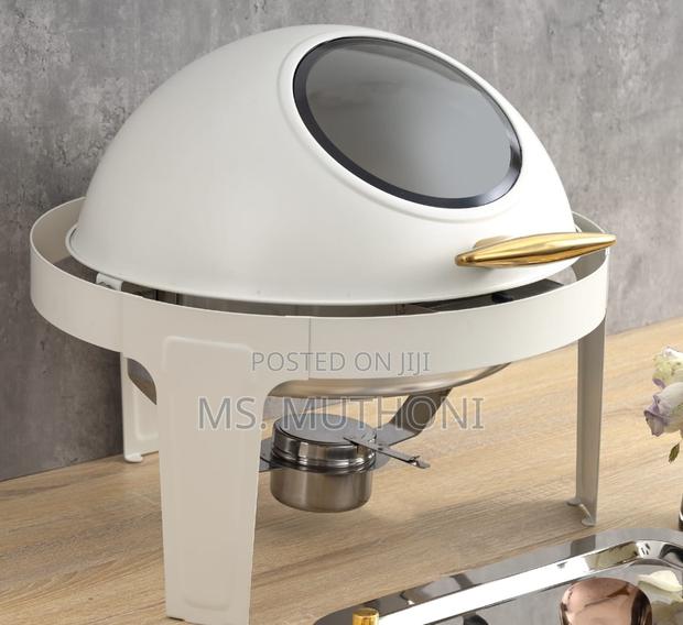White Luxury Buffet Food Warmers / Serverware - thumbnail 2