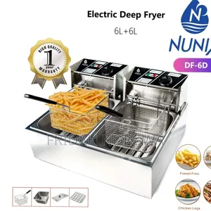 Nunix Double Electric Deep Fryer 
6+6 Litres