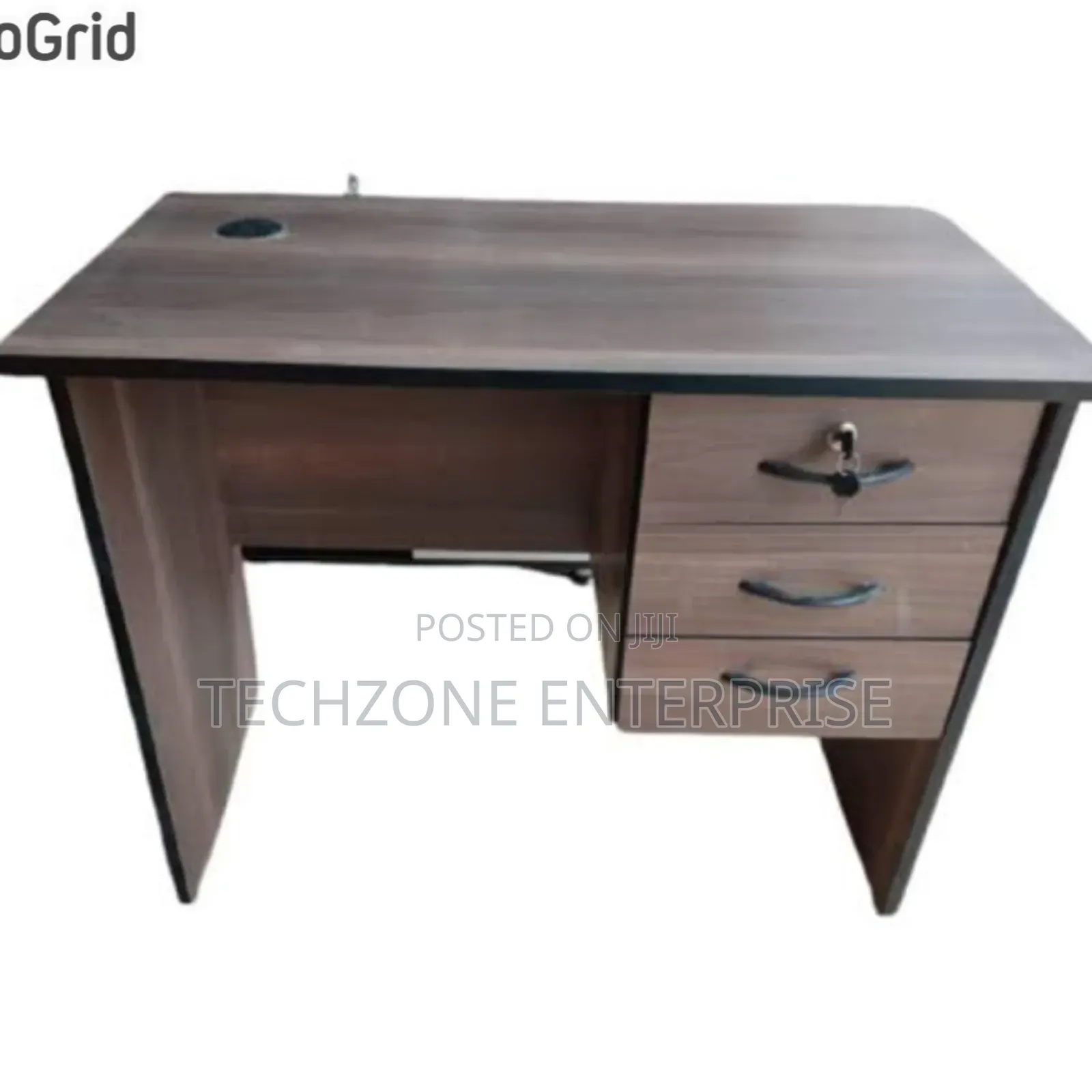 Executive Wooden Office Desk - Brown 