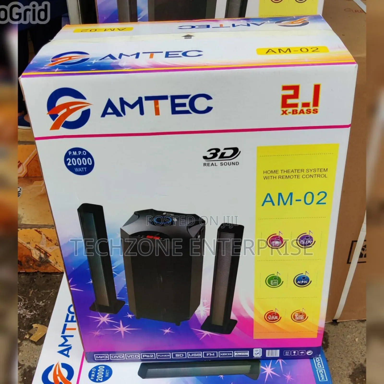 Amtec Am-02 2.1 45w High Sound Subwoofer Am-02 Speaker System 