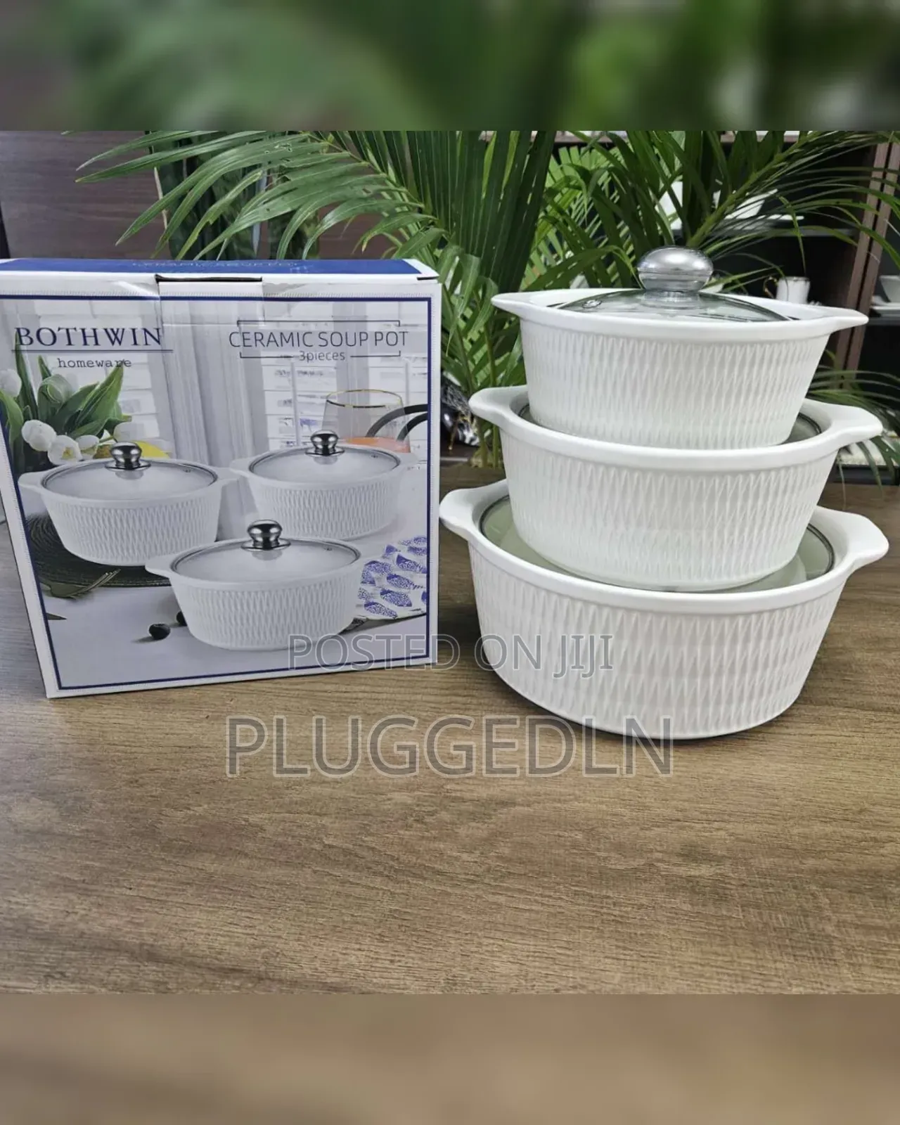 *3pcs Set Ceramic Casserole Serving Dishes