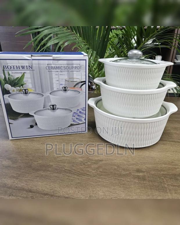 *3pcs Set Ceramic Casserole Serving Dishes - main view