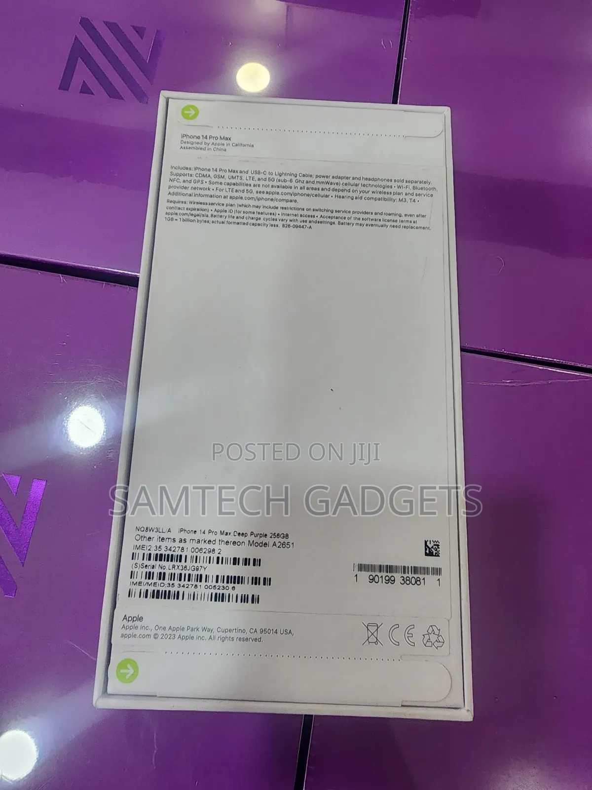 New Apple iPhone 14 Pro Max 512 GB Purple