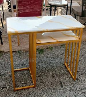 Manicure Table With Marble Look Top. - thumbnail 2