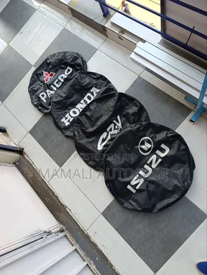 Heavy Duty PVC Branded Spare Tyre Covers Weatherproof Universal Fit