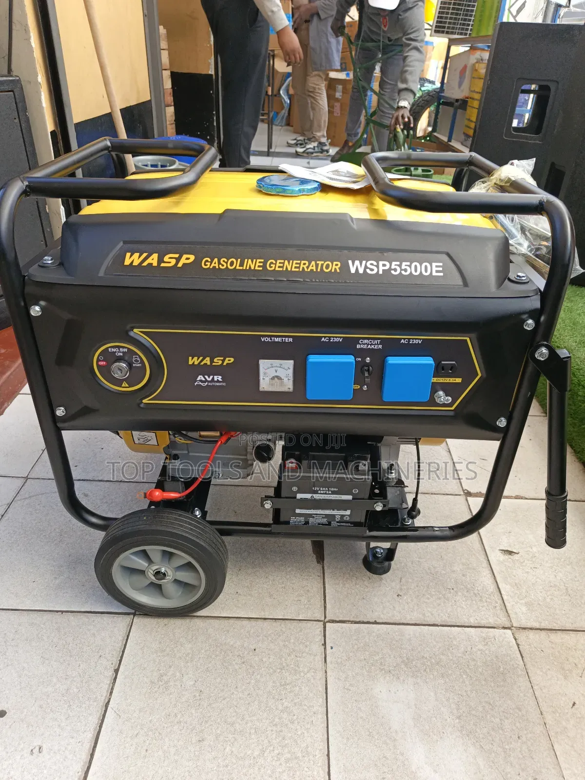 6.5kva Wasp Key Start Gasoline Generator(Avr) With Wheels Trolley