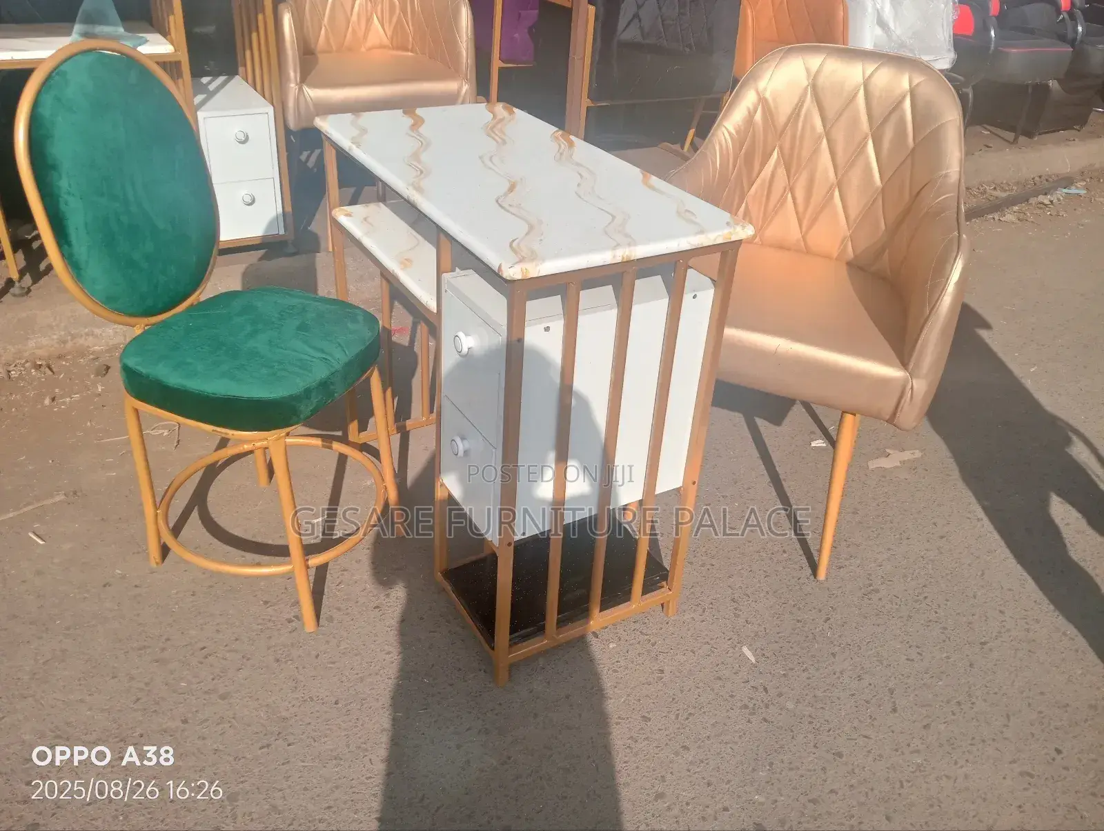 2 Manicure Seat Plus Manicure Table