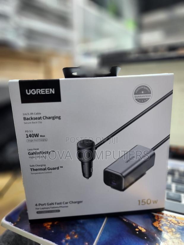 Ugreen 150w 4-port Gan Fast Car Charger - thumbnail 3