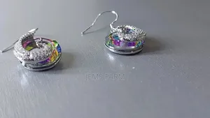 S925 Crystal Peacock Pendant Earrings/Necklace Set Price