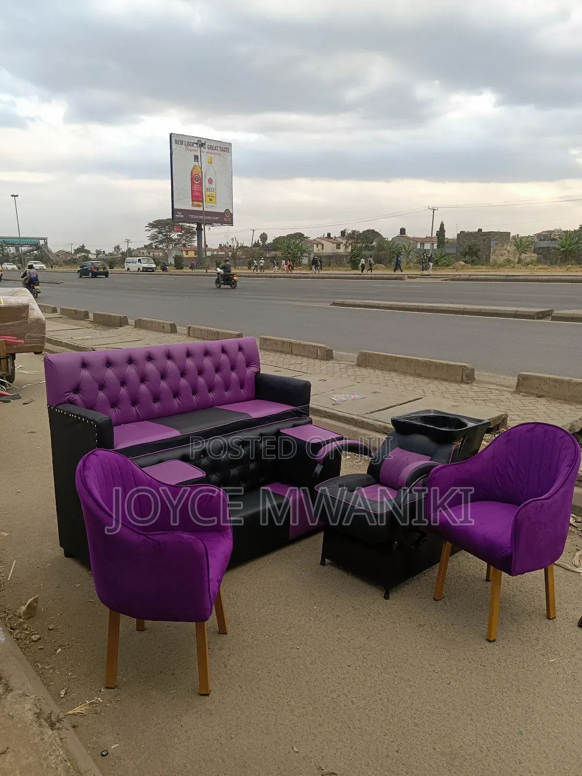 Pedicure Seat, 2 Manicure Seats and a Sink Seat 