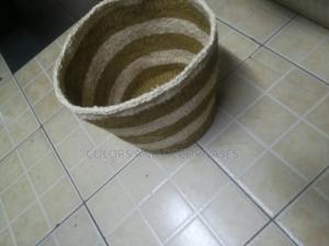 Strips Brown White Basket - thumbnail 2
