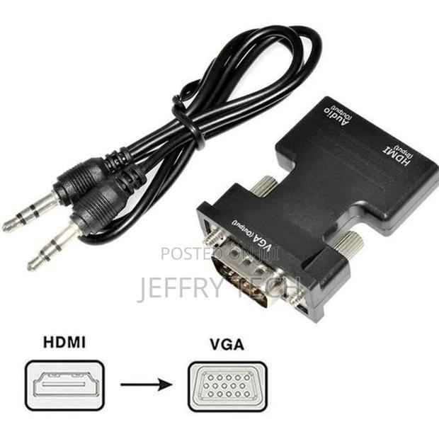 Hdmi to Vga Female to Male Adapter (Black)